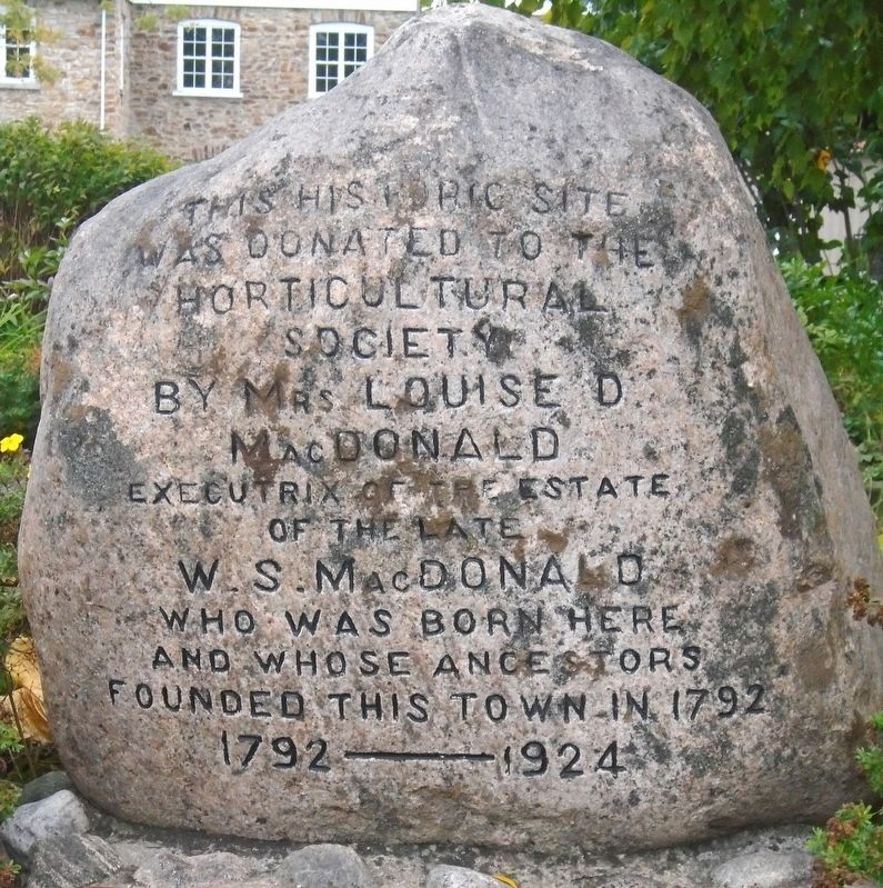 Gananoque Horticultural Society Park Marker image. Click for full size.