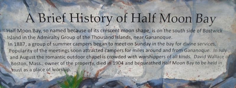 A Brief History of Half Moon Bay Marker image. Click for full size.