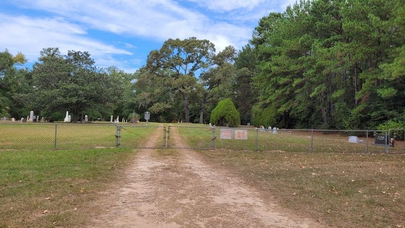 The view of the Elizabeth Shaw Cartwright Cemetery and Marker from the street. Click for full size. The view of the Elizabeth Shaw Cartwright Cemetery and Marker from the street image. Click for full size.
