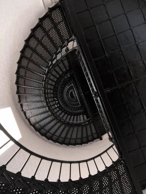 Bodie Island Light Station staircase image. Click for full size.