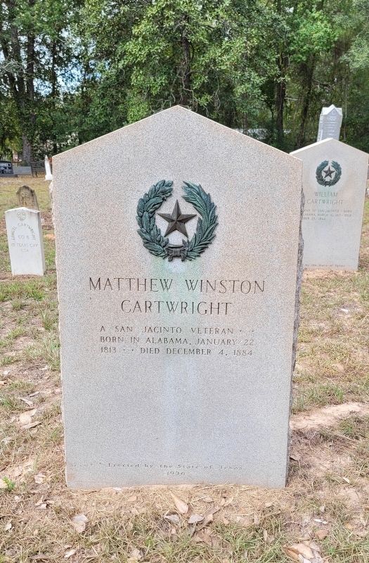 Matthew Winston Cartwright Marker image. Click for full size.