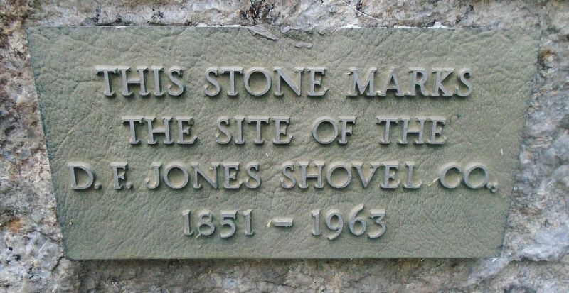 Site of the D. F. Jones Shovel Co. Marker image. Click for full size.