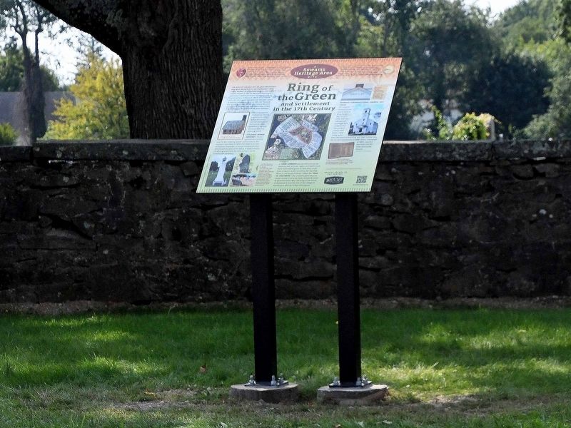 Ring of the Green and settlement in the 17th Century Marker image. Click for full size.