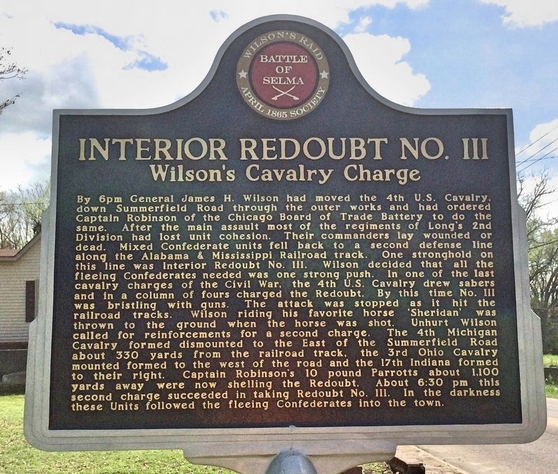 Interior Redoubt No. III Marker image. Click for full size.