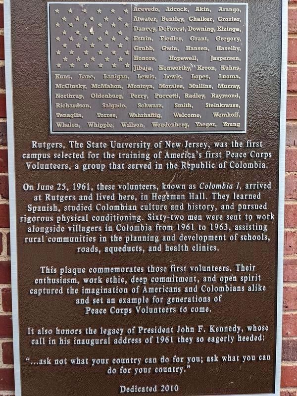 PeaceCore starts here at Rutgers image. Click for full size.