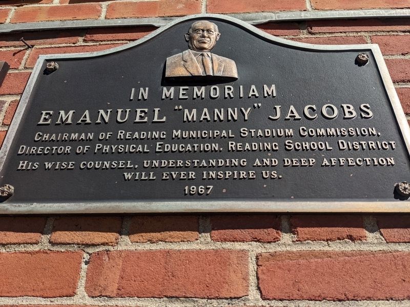 In Memoriam Emanuel "Manny" Jacobs Marker image. Click for full size.