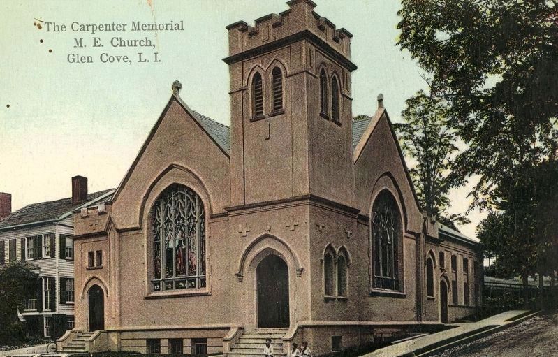 <i>The Carpenter Memorial M.E. Church, Glen Cove, L.I.</i> image. Click for full size.