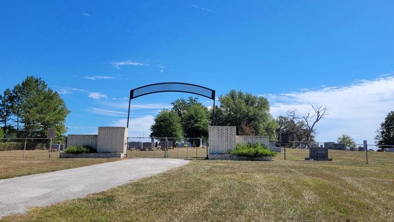 The Bay's Chapel Cemetery and Marker. Click for full size. The Bay's Chapel Cemetery and Marker image. Click for full size.