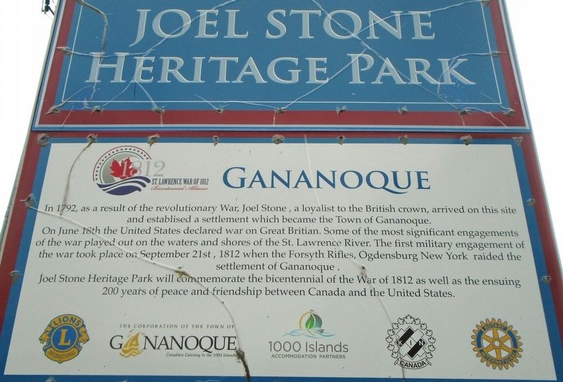 Joel Stone Heritage Park Marker image. Click for full size.