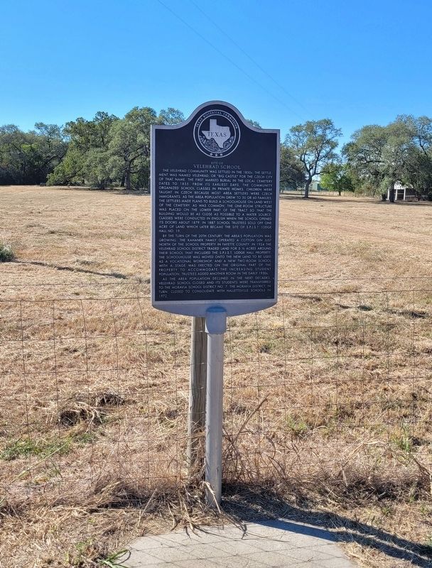 Site of Velehrad School Marker. Click for full size. Site of Velehrad School Marker image. Click for full size.