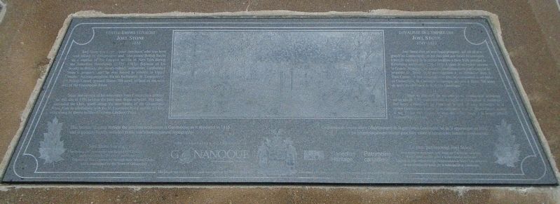 United Empire Loyalist Joel Stone 1749-1833 Marker image. Click for full size.