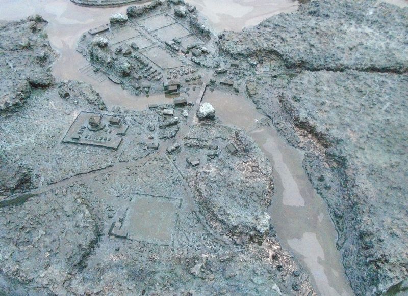 The Garrison Settlement at Gananoque ca: 1815/16 Diorama Detail image. Click for full size.