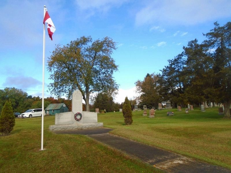 World War II Memorial at Lillies Cemetery image. Click for full size.