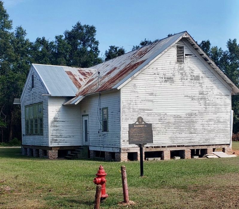 Barnwell / Cavanac Marker at Barnwell Community Center. image. Click for full size.