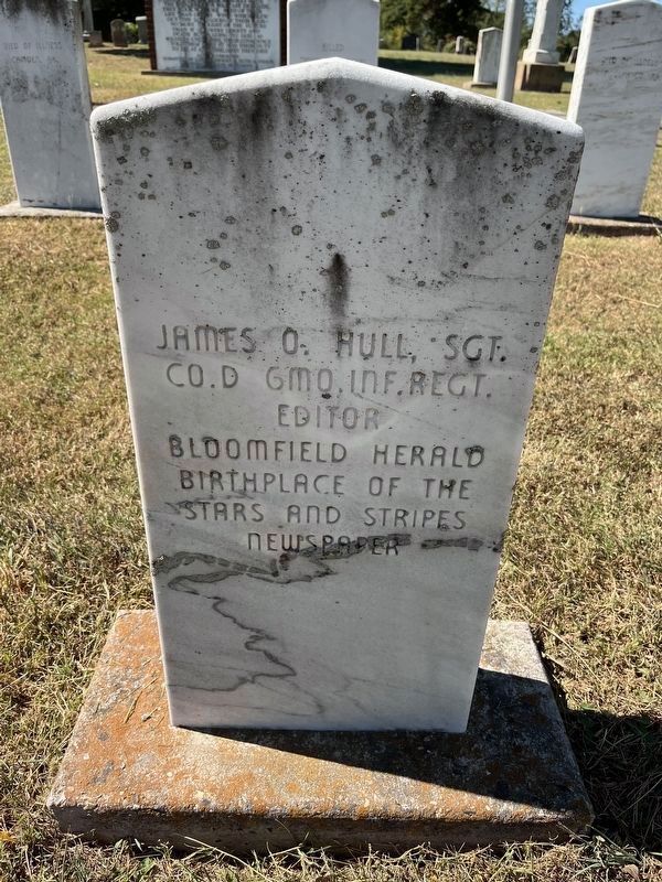 James O. Hull Cenotaph (Back) image. Click for full size.