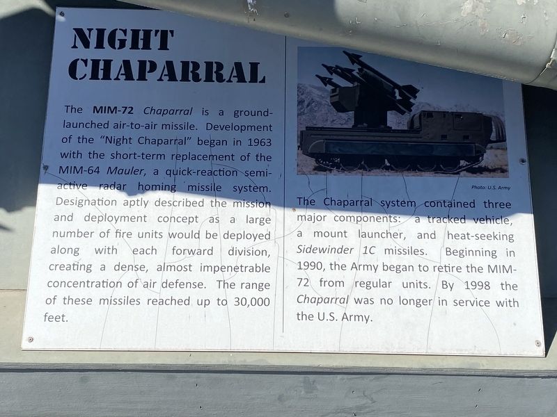 Night Chaparral Marker image. Click for full size.