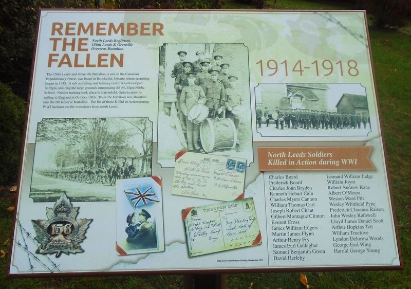 Remember The Fallen Marker image. Click for full size.
