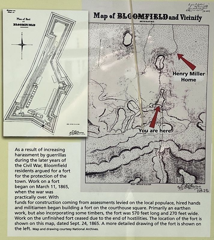 Bloomfield Fortifications image. Click for full size.