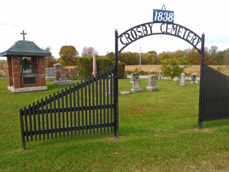 Crosby Methodist Church Bell and Marker image. Click for full size.