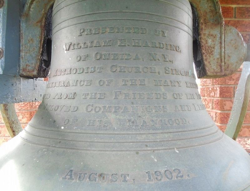 Crosby Methodist Church Bell Inscription image. Click for full size.