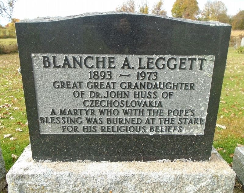 Blanche A. Leggett Marker image. Click for full size.