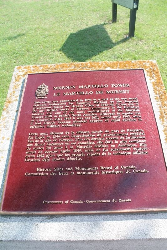 Murney Martello Tower Marker image. Click for full size.