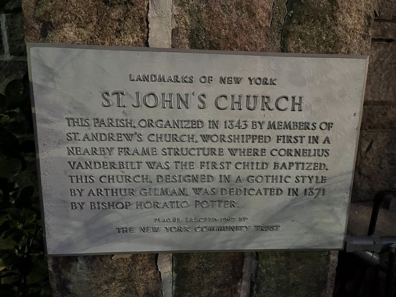 St. John's Church Marker image. Click for full size.