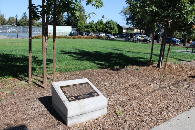 Redwood City Sesquicentennial Marker image. Click for full size.