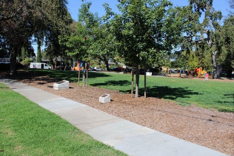 Redwood City Sesquicentennial Markers image. Click for full size.