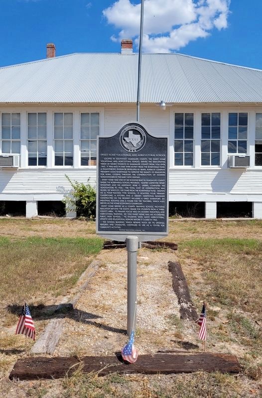 The Sweet Home Vocational and Agricultural School and Marker image. Click for full size.