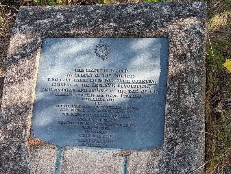 This Plaque is Placed in Memory of the Patriots Marker image. Click for full size.