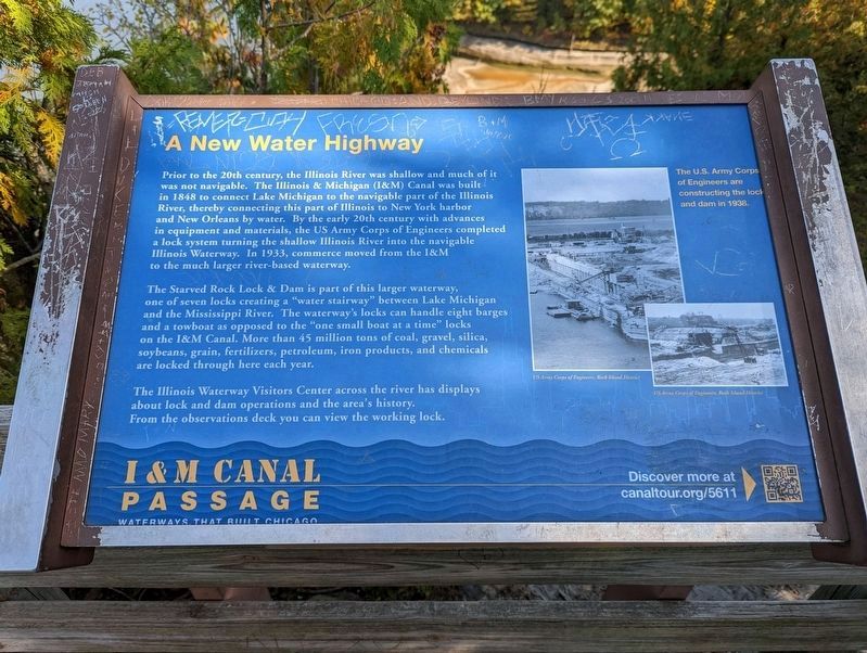 A New Water Highway Marker image. Click for full size.