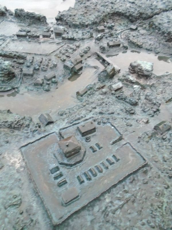 The Garrison Settlement at Gananoque ca: 1815/16 Diorama Detail image. Click for full size.