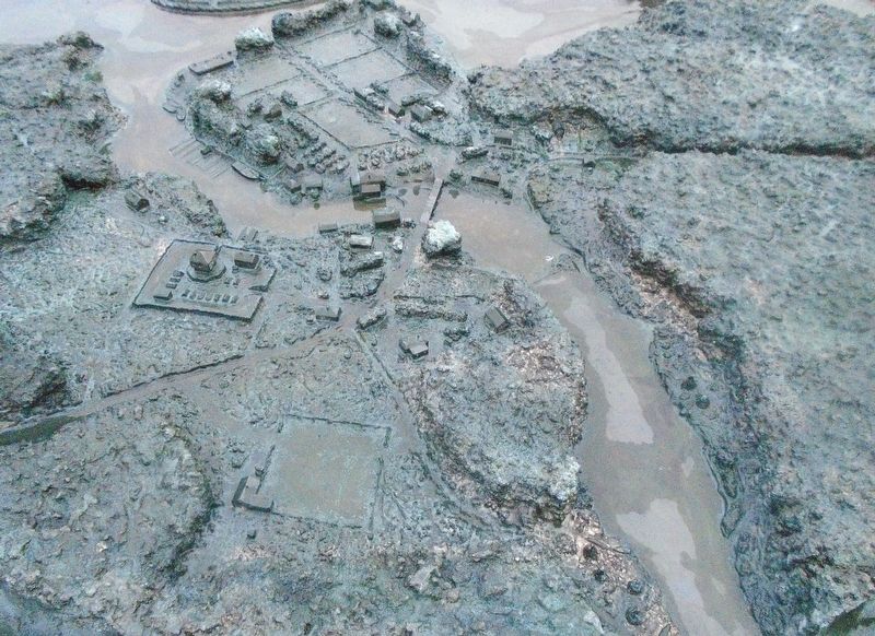 The Garrison Settlement at Gananoque ca: 1815/16 Diorama Detail image. Click for full size.