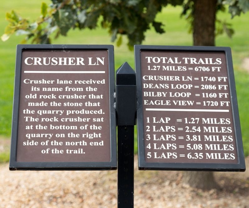 Crusher Lane Marker. Click for full size. Crusher Lane Marker image. Click for full size.