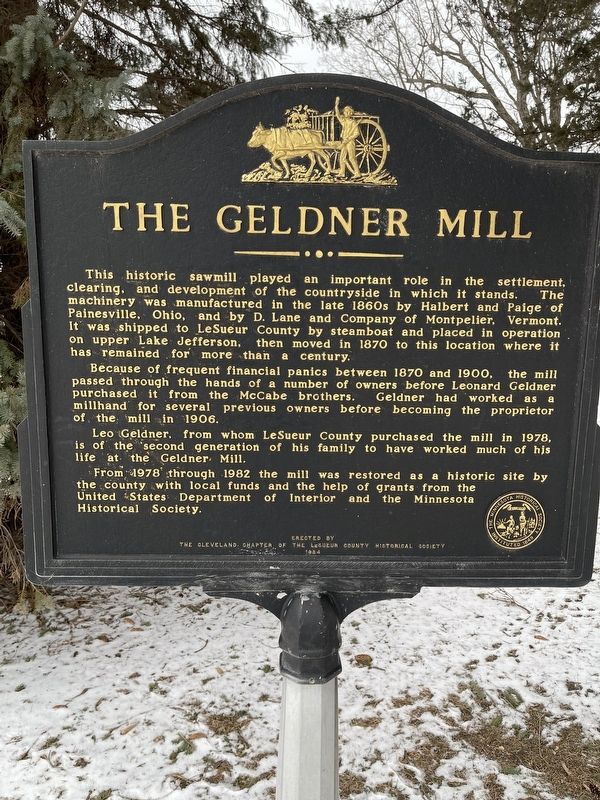 The Geldner Mill / The Big Woods Marker. Click for full size. The Geldner Mill / The Big Woods Marker image. Click for full size.