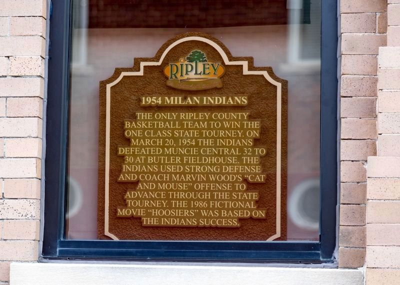 1954 Milan Indians Marker image. Click for full size.