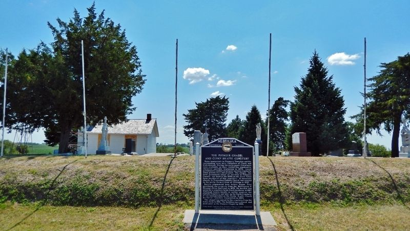 The Pioneer Chapel and Cesky Bratri Cemetery Marker image, Touch for more information