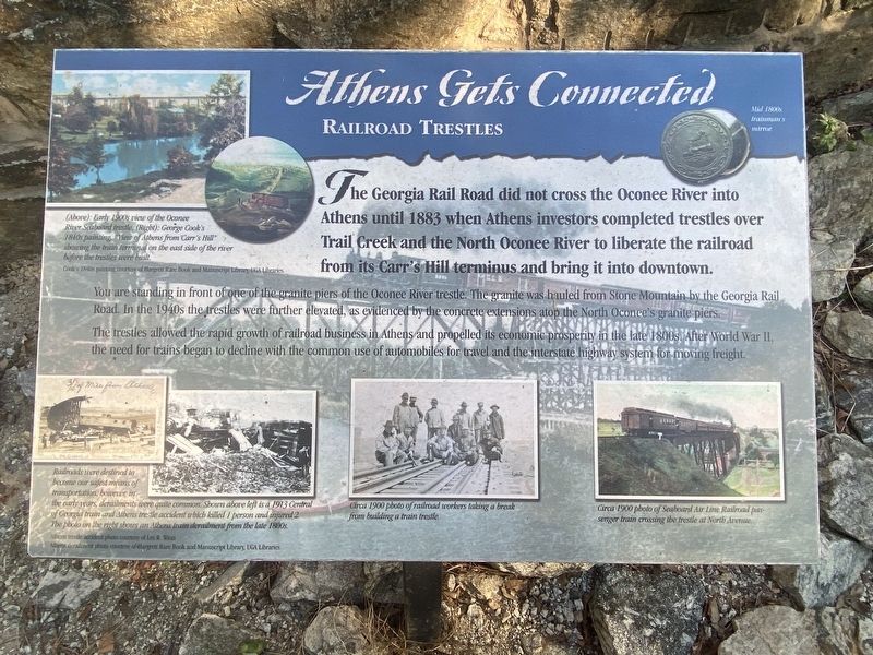 Athens Gets Connected Marker. Click for full size. Athens Gets Connected Marker image. Click for full size.