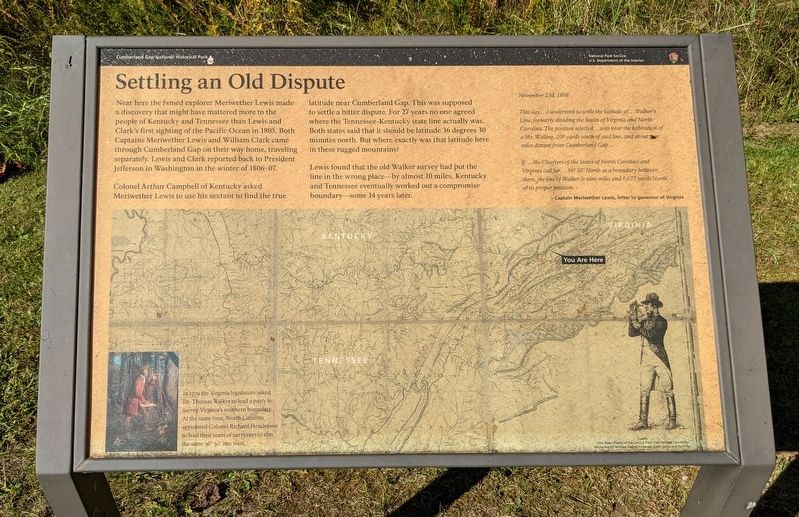 Settling an Old Dispute Marker image. Click for full size.