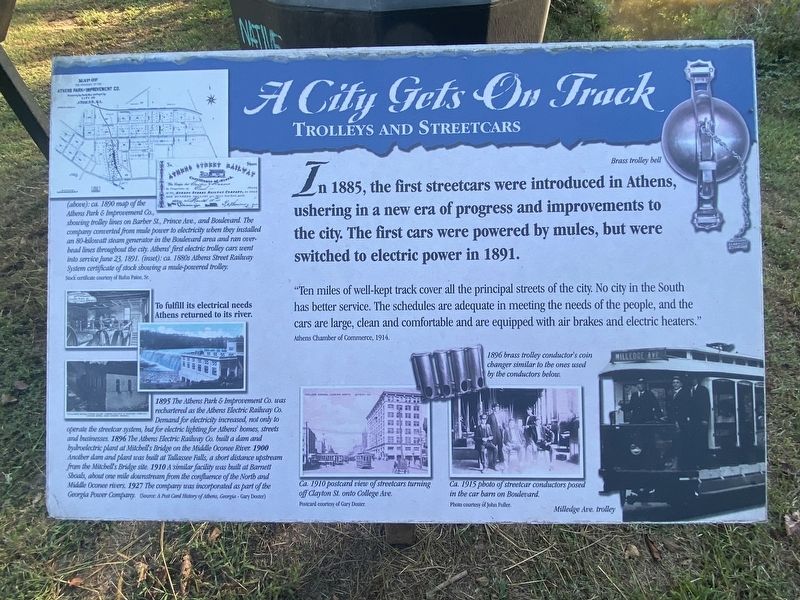 A City Gets on Track Marker image. Click for full size.