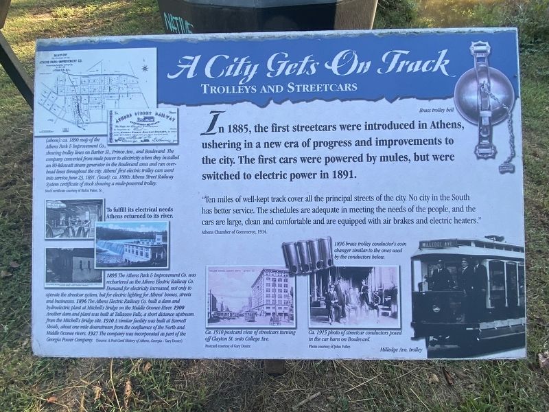 A City Gets on Track Marker image. Click for full size.