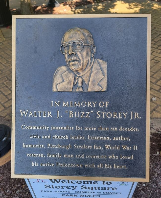 In Memory of Walter J. "Buzz" Storey Jr. Marker image. Click for full size.