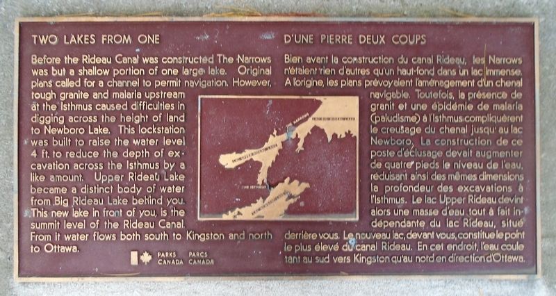 Two Lakes from One Marker image. Click for full size.