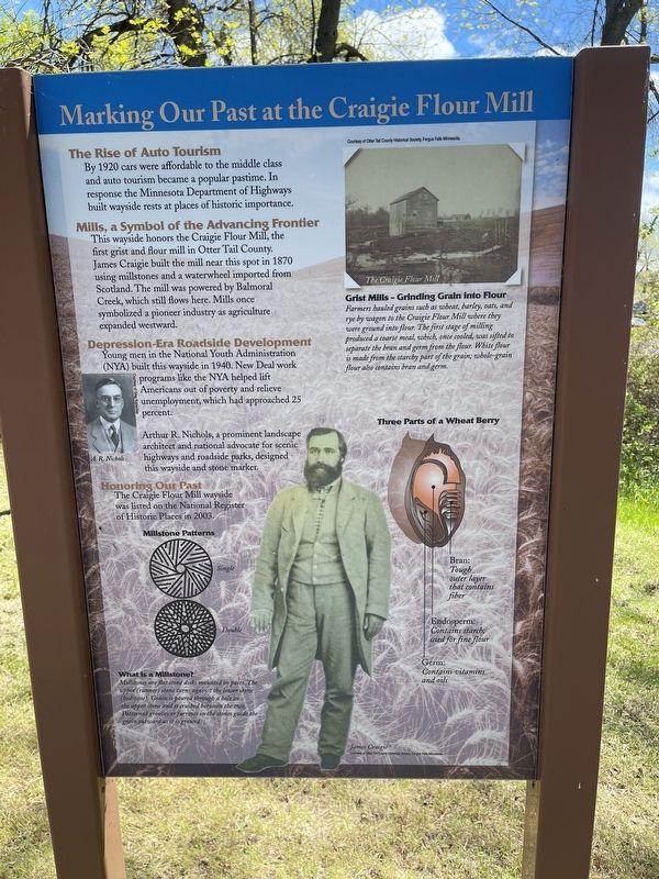 Signage next to Craigie Flour Mill Marker. Click for full size. Signage next to Craigie Flour Mill Marker image. Click for full size.