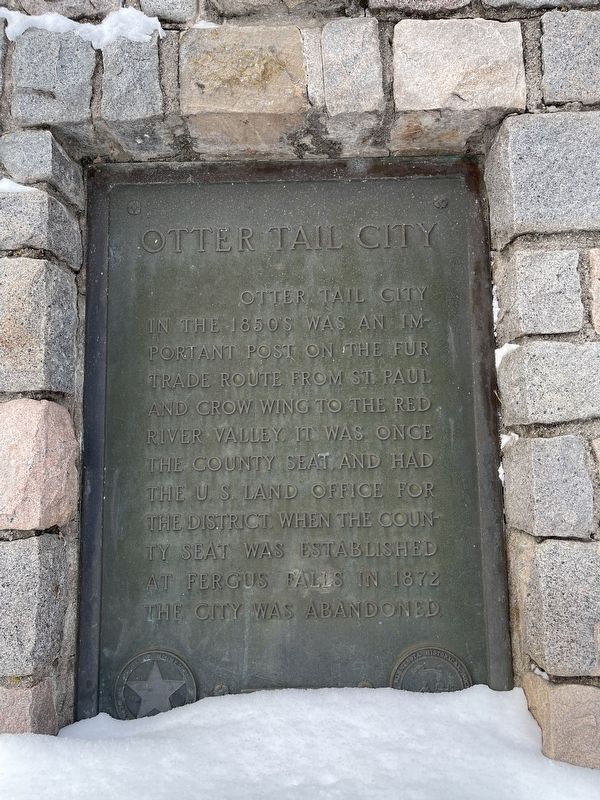 Otter Tail City Marker image. Click for full size.