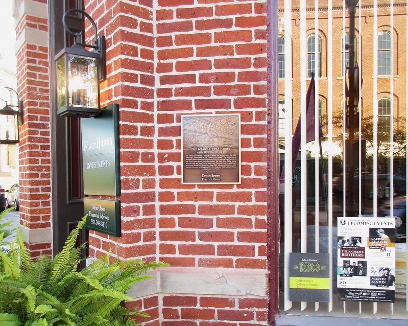 The Grand Opera House and Opera Block Marker. Click for full size. The Grand Opera House and Opera Block Marker image. Click for full size.