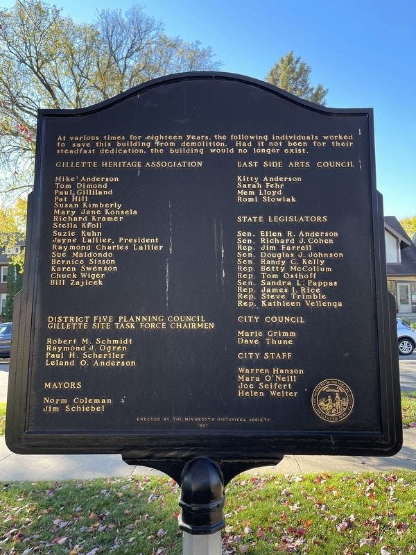 Gillette Children's Hospital Marker. Click for full size. Gillette Children's Hospital Marker image. Click for full size.