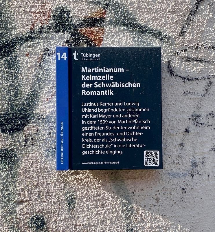 Martinianum: Keimzelle der Schwbischen Romantik / Nucleus of Schwabian Romanticism Marker image. Click for full size.