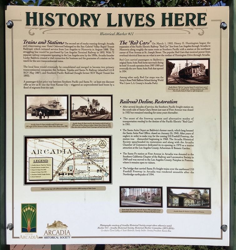 Depots and Hotel Oakwood Marker image. Click for full size.